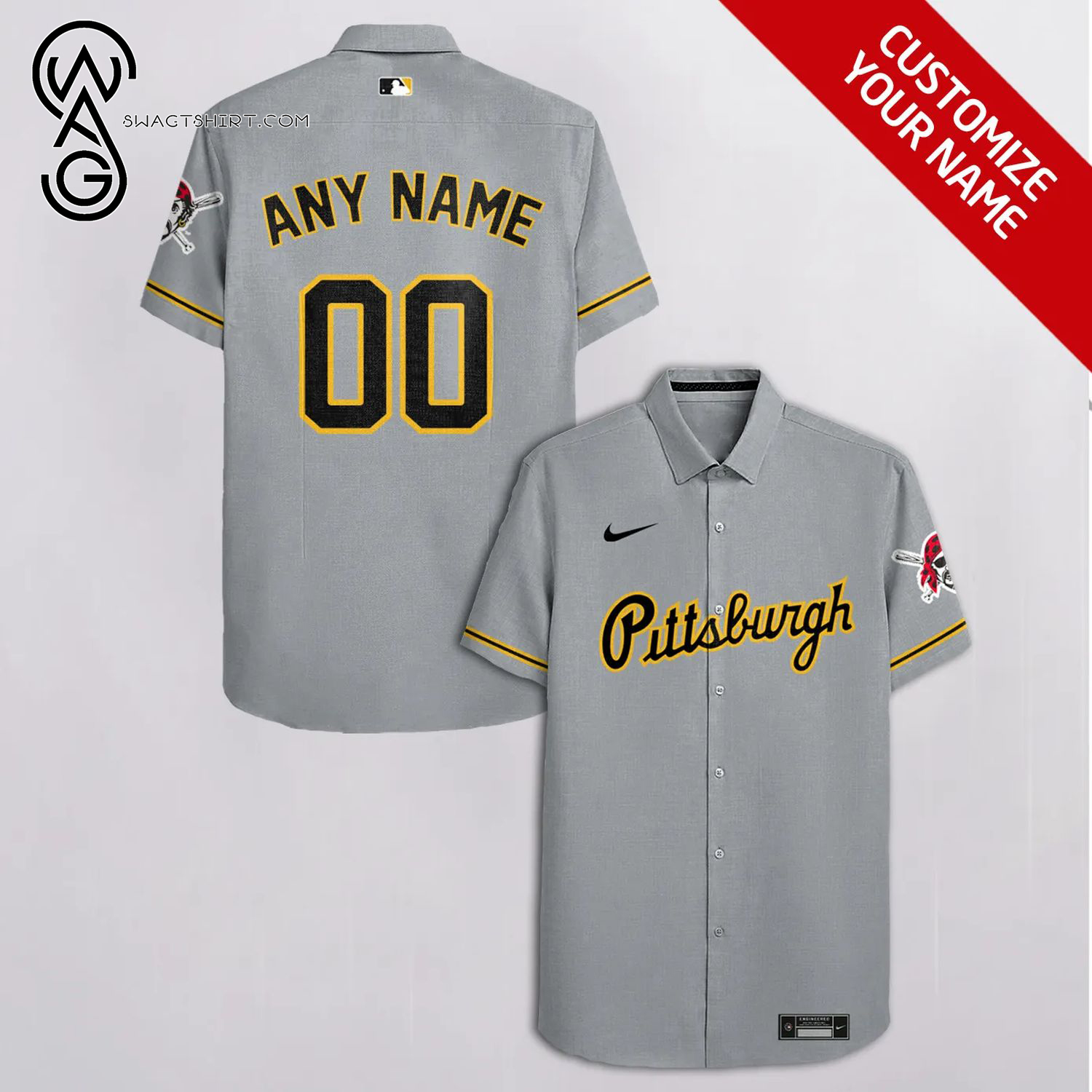 [Top Trending] The Pittsburgh Pirates Full Printing Personalized Hawaiian Shirt